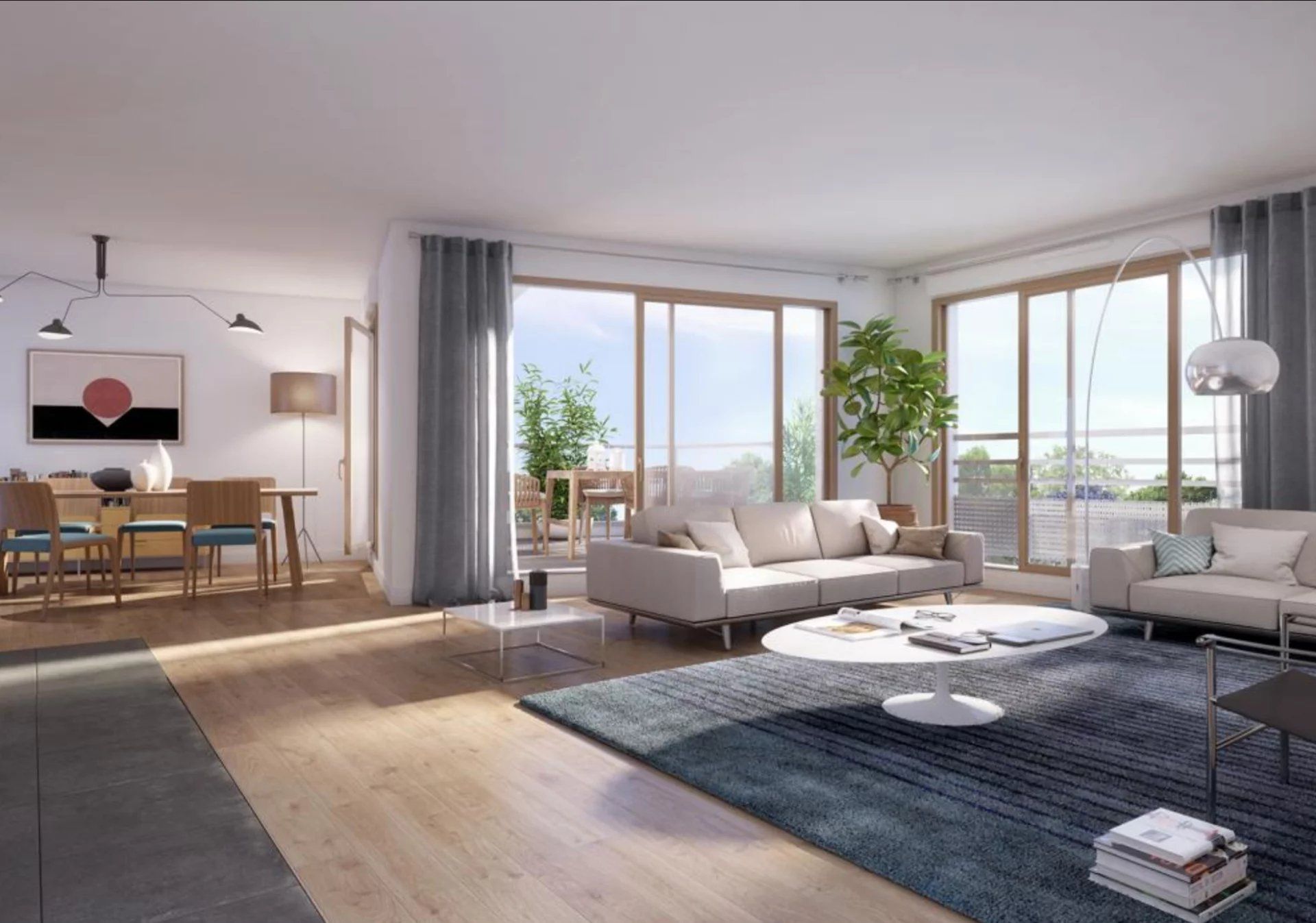 Superbe appartement T4 avec terrasse exposée Sud de 41,44 m² à 300 mètres des remparts