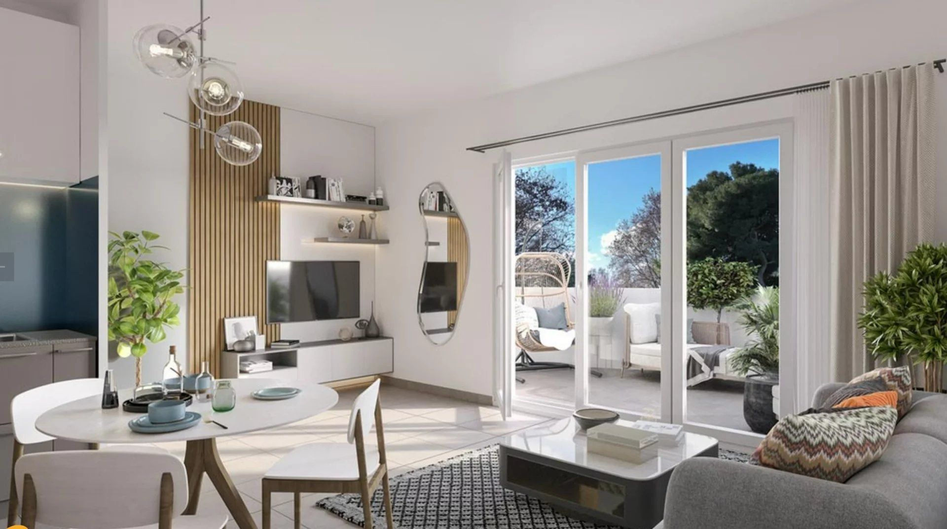 Superbe appartement T2  en dernier étage avec ascenseur, balcon et parking à 300 mètres des remparts