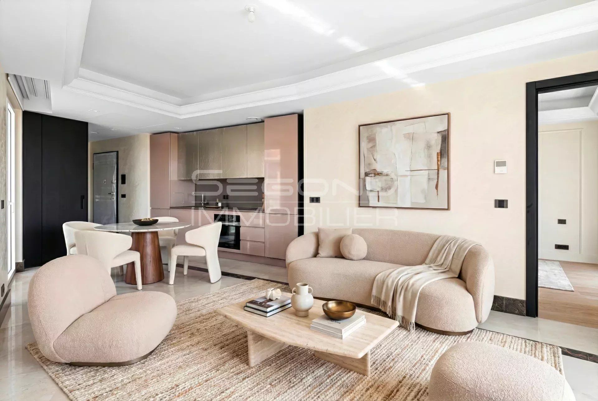 Exclusivité Vente 2 pièces neuf avec balcon et parking Villa Ninetta Moneghetti Monaco