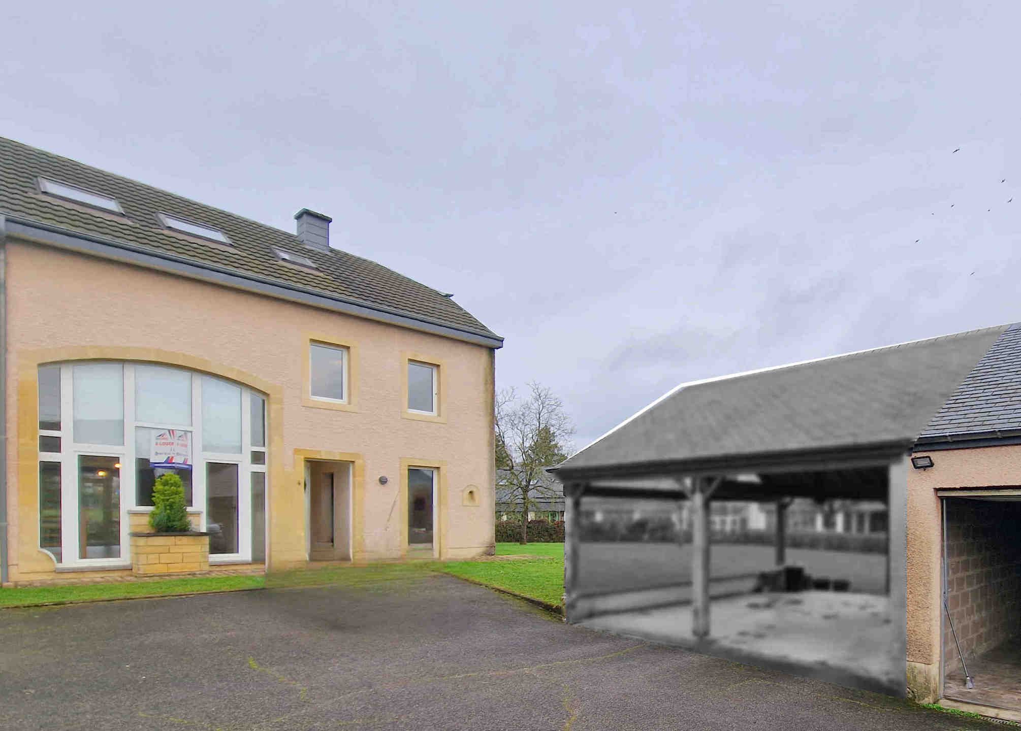 Maison 3 ch av jardin commun.